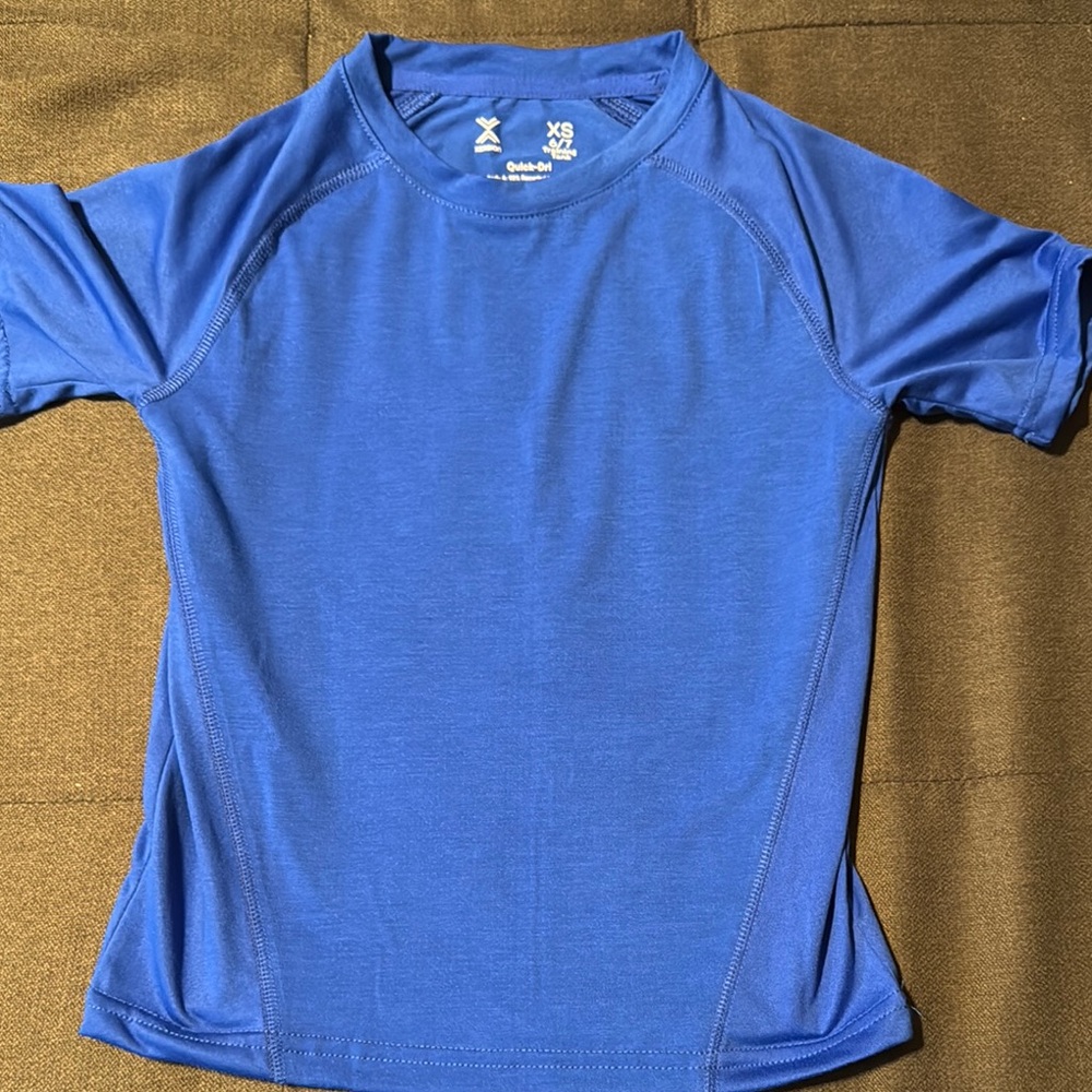 Xersion Blue Short Sleeve Tee Crew Neck